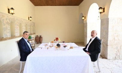 Liderlər Şuşada Mehmandarovların malikanə kompleksində olublar - FOTOLAR