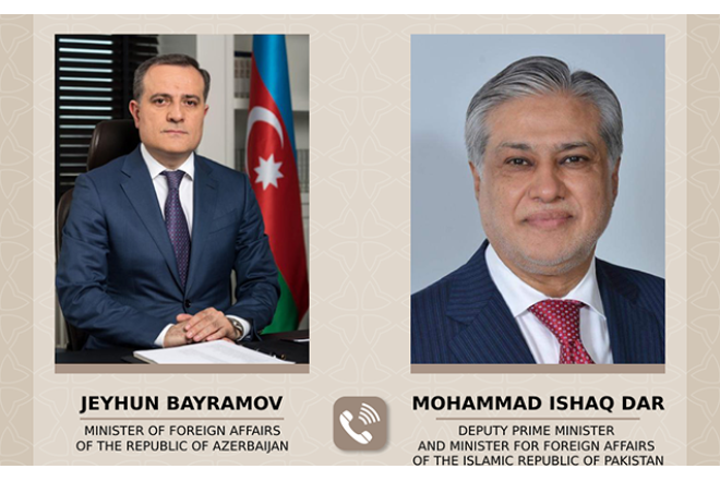 Bayramov pakistanlı həmkarı ilə danışdı 