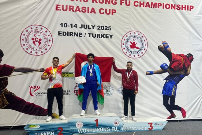 İdmançımız Türkiyədə qızıl medal qazandı 