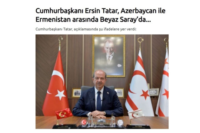 Ersin Tatar sülh yolunda atılan tarixi addıma görə Prezident İlham Əliyevi təbrik edib 