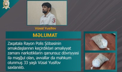 Narkotik dövriyyəsinə görə həbs edildi - Zaqatalada əməliyyat